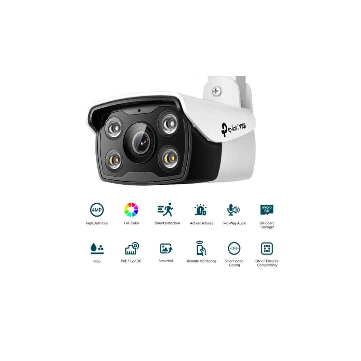 C340(4mm) VIGI 4MP OUTDOOR FULL-COLOR BULLET NETWORK CAMERA TP-LINK — Buy in Cyprus with Fast Delivery