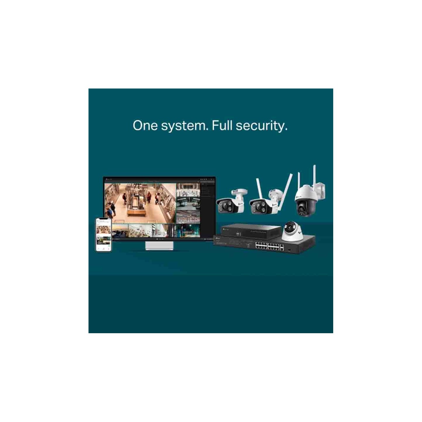 C340(4mm) VIGI 4MP OUTDOOR FULL-COLOR BULLET NETWORK CAMERA TP-LINK — Buy in Cyprus with Fast Delivery