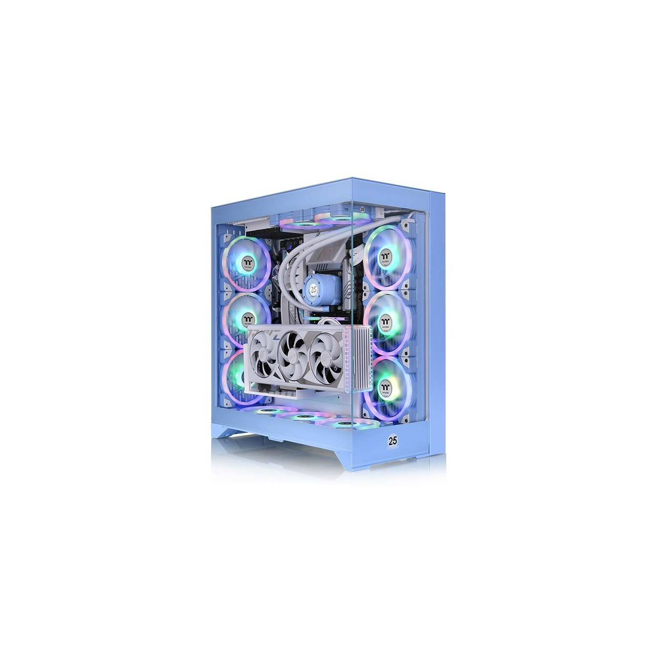 Thermaltake CTE E600 MX - Hydrangea Blue - Mid Tower, E-ATX/ATX/mATX/Mini-ITX, Tempered Glass, USB-C