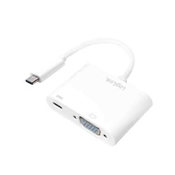 UA0259 USB3.2 GEN1 TYPE-C TO VGA ADAPTER (F) 1080p PD WHITE, LOGILINK — Buy in Cyprus with Fast Delivery