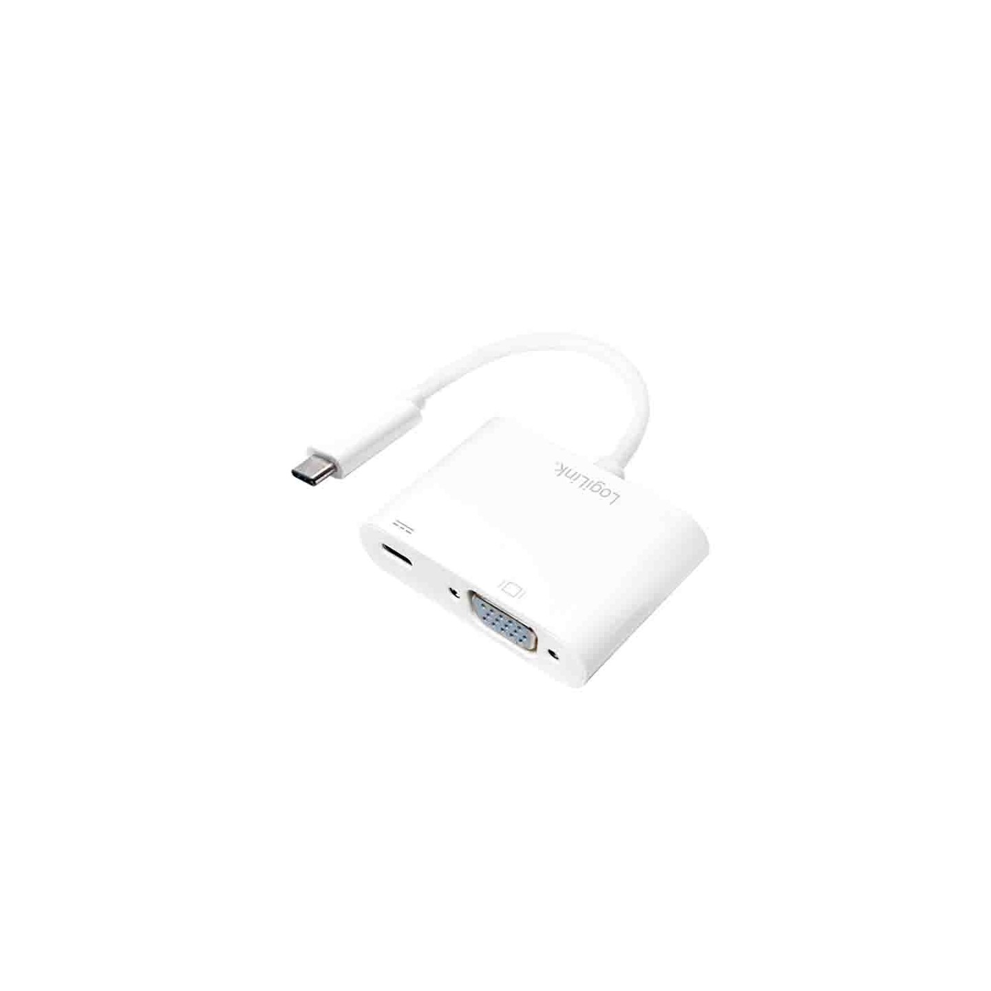 UA0259 USB3.2 GEN1 TYPE-C TO VGA ADAPTER (F) 1080p PD WHITE, LOGILINK — Buy in Cyprus with Fast Delivery