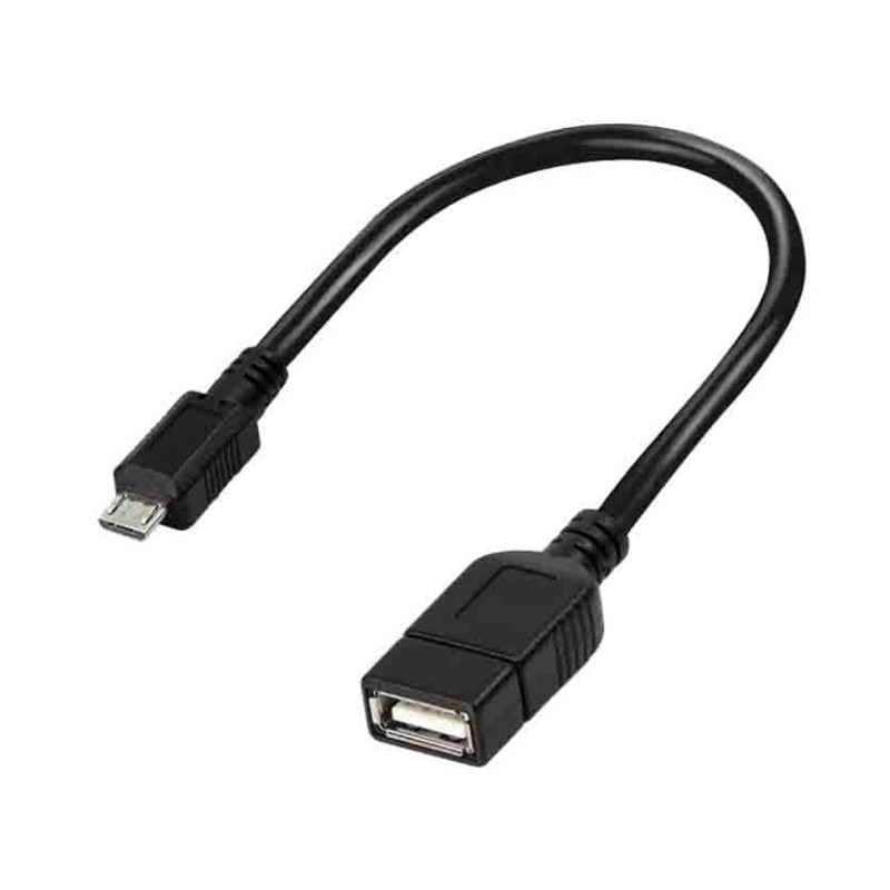 AA0035 USB 2.0 ADAPTER, Micro-USB M to USB-A F, OTG, BLACK, 0.2 m LOGILINK — Buy in Cyprus with Fast Delivery