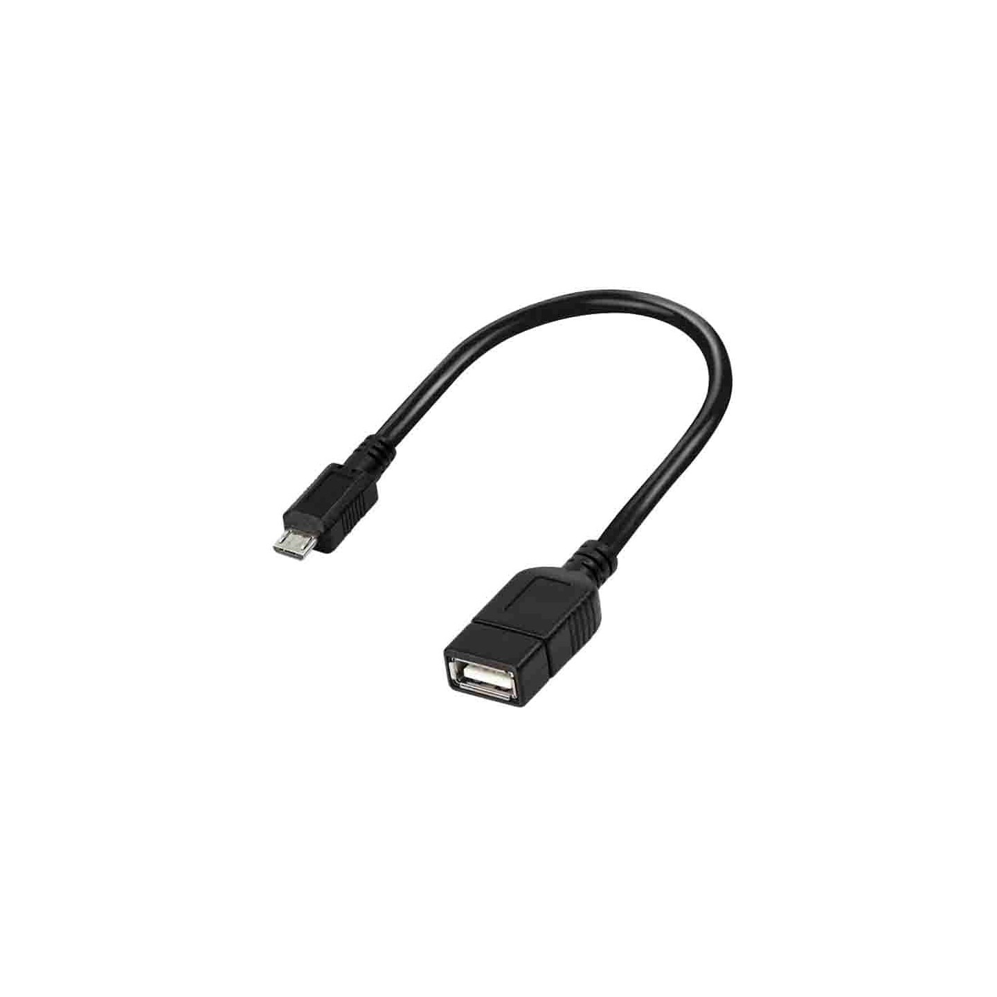 AA0035 USB 2.0 ADAPTER, Micro-USB M to USB-A F, OTG, BLACK, 0.2 m LOGILINK — Buy in Cyprus with Fast Delivery