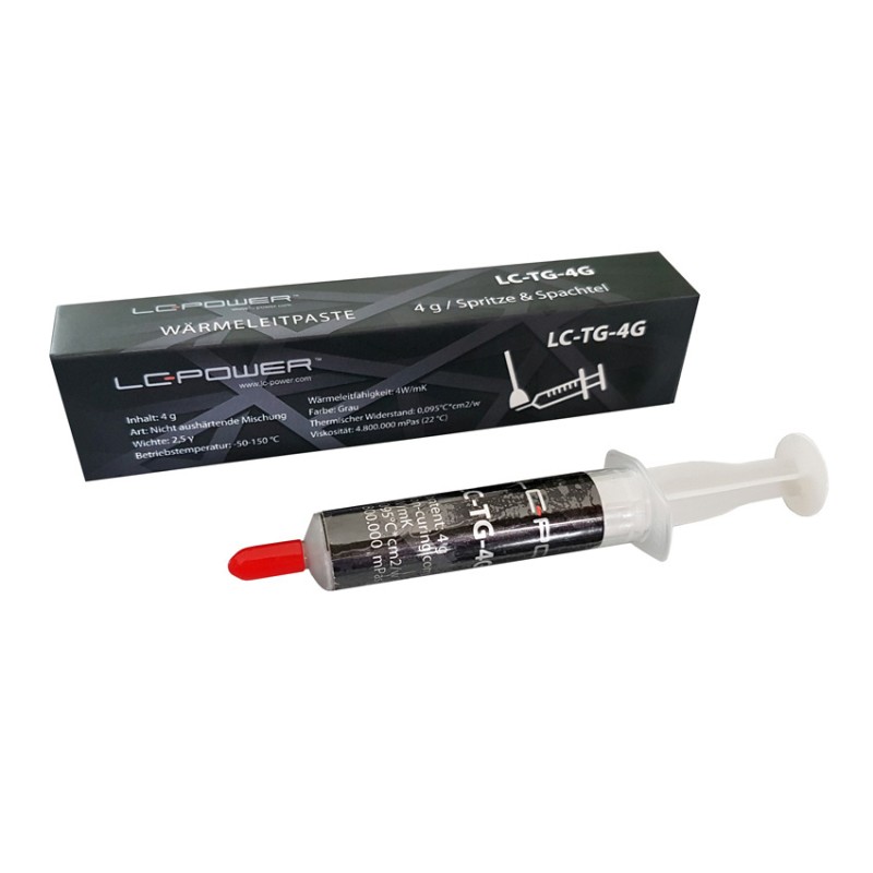 LC-Power LC-TG-4G Thermal Grease 4g with Syringe and Scraper (Retail) — Buy in Cyprus with Fast Delivery