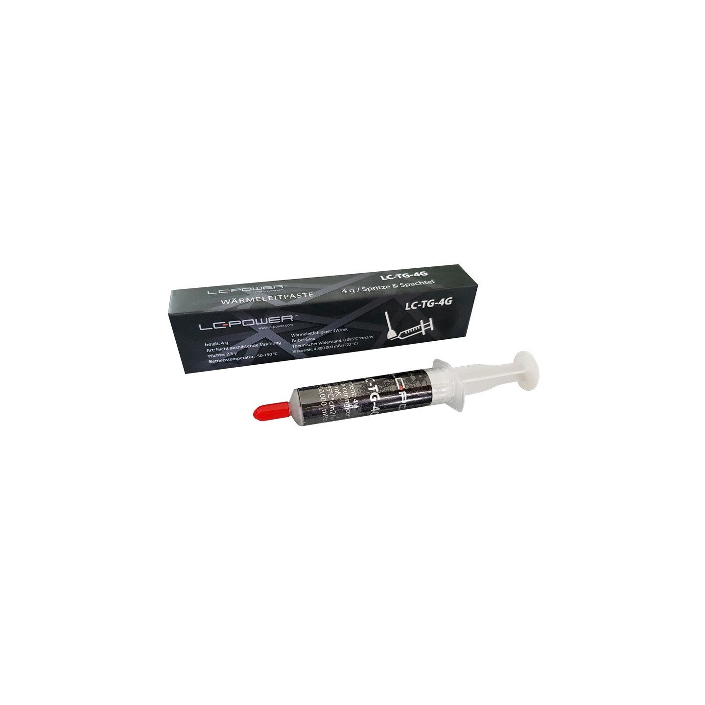 LC-Power LC-TG-4G Thermal Grease 4g with Syringe and Scraper (Retail) — Buy in Cyprus with Fast Delivery