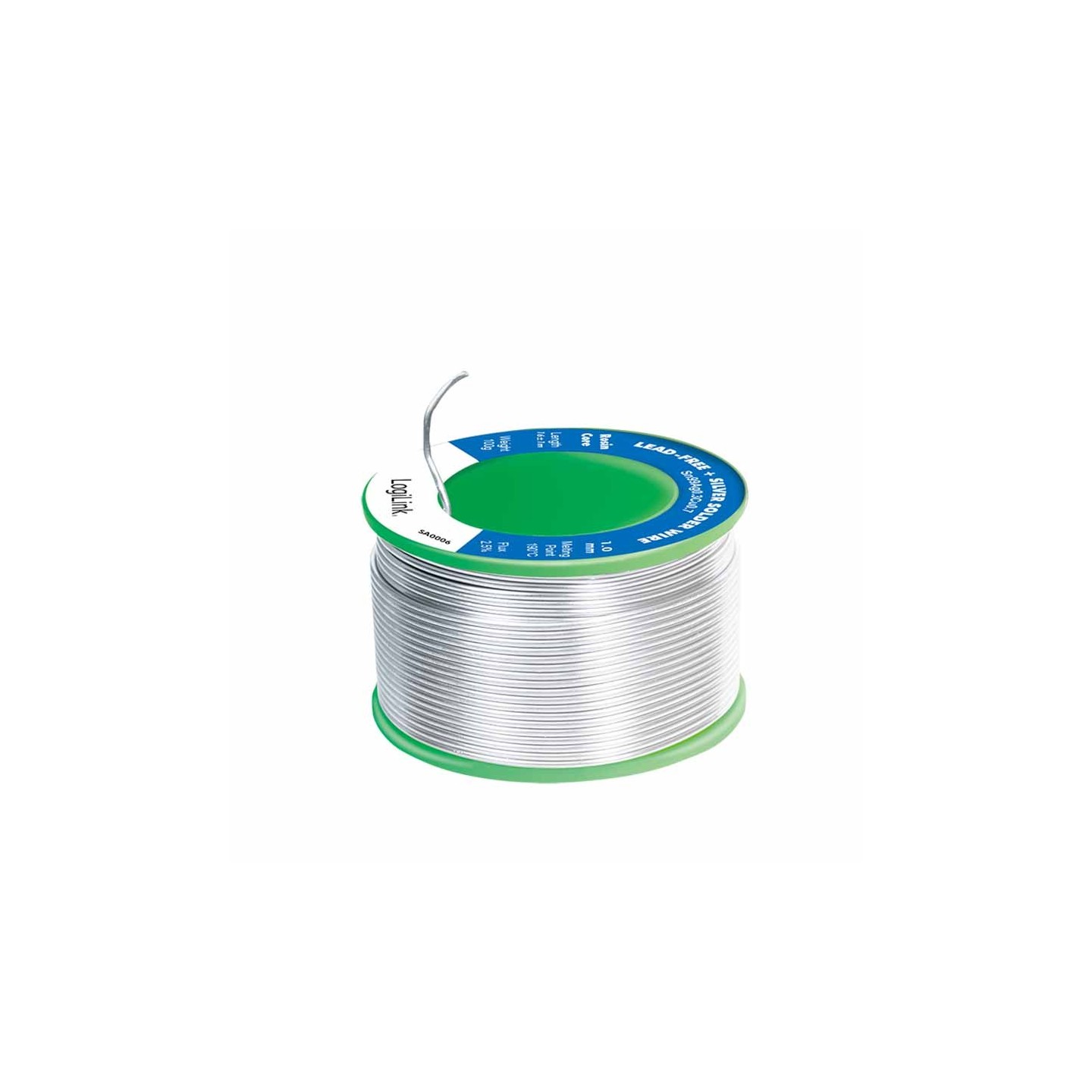 SA0006 SOLDER WIRE 1mm 0,7% COPPER 100G REEL LOGILINK — Buy in Cyprus with Fast Delivery
