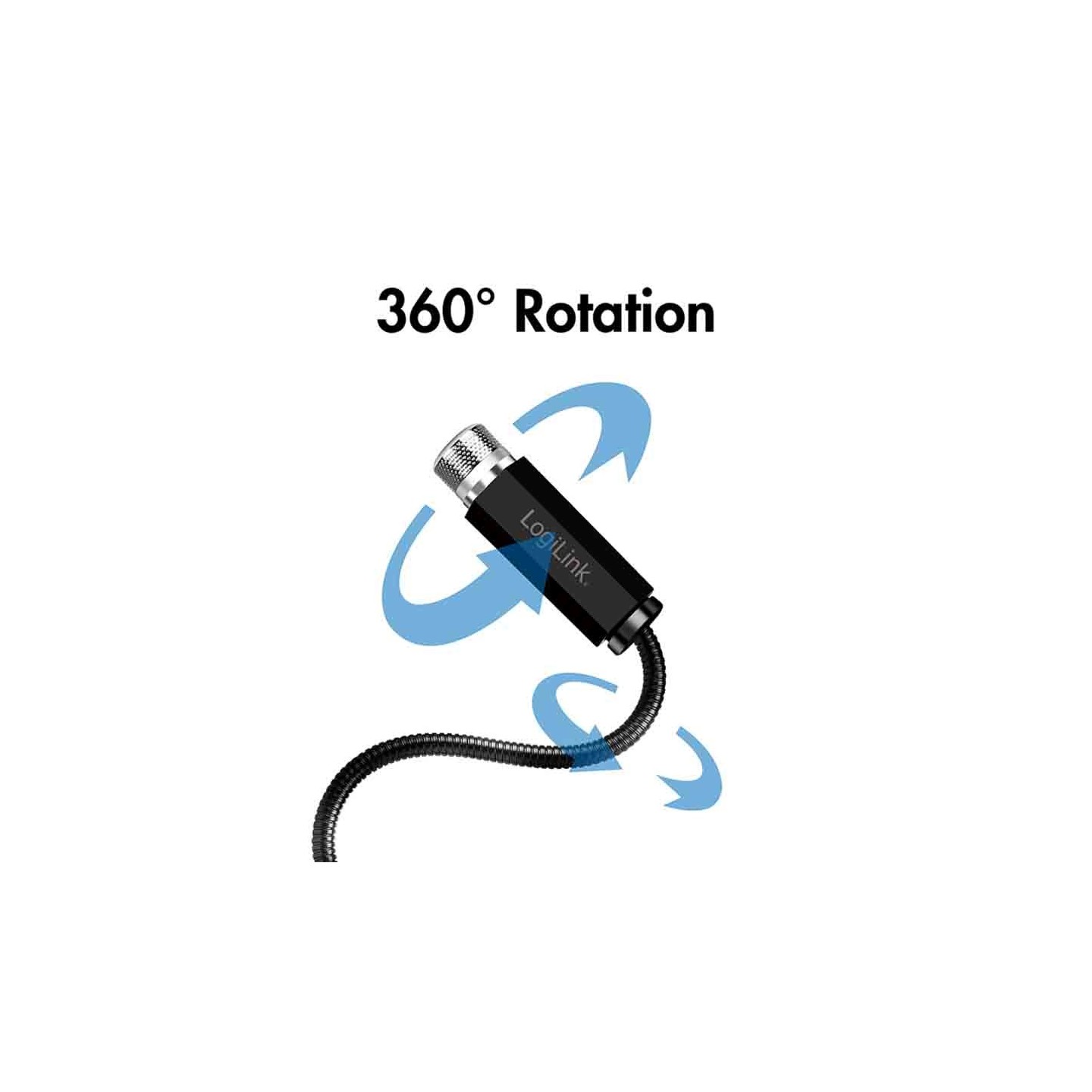 LED016 USB-A LED STARLIGHT, 6-LIGHT PATTERN W FLEXIBLE GOOSENECK, LOGILINK — Buy in Cyprus with Fast Delivery