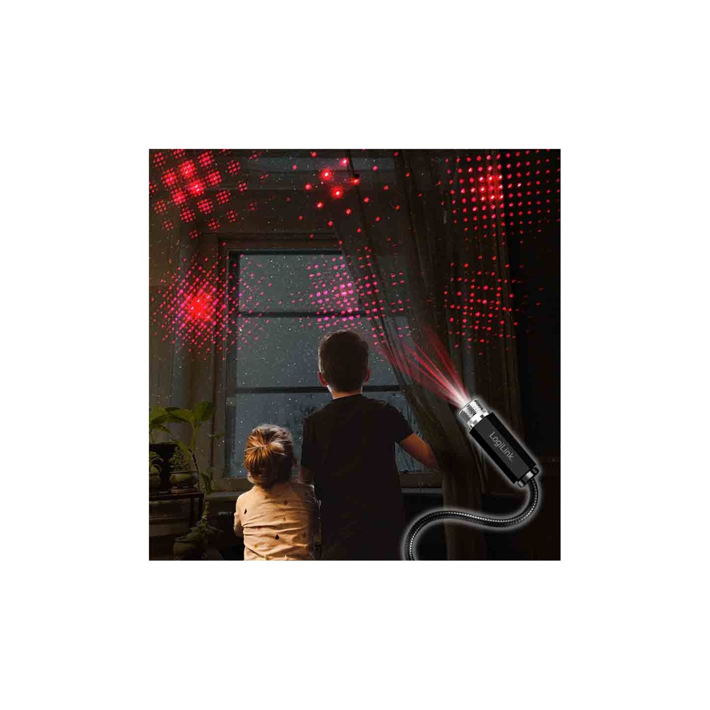 LED016 USB-A LED STARLIGHT, 6-LIGHT PATTERN W FLEXIBLE GOOSENECK, LOGILINK — Buy in Cyprus with Fast Delivery