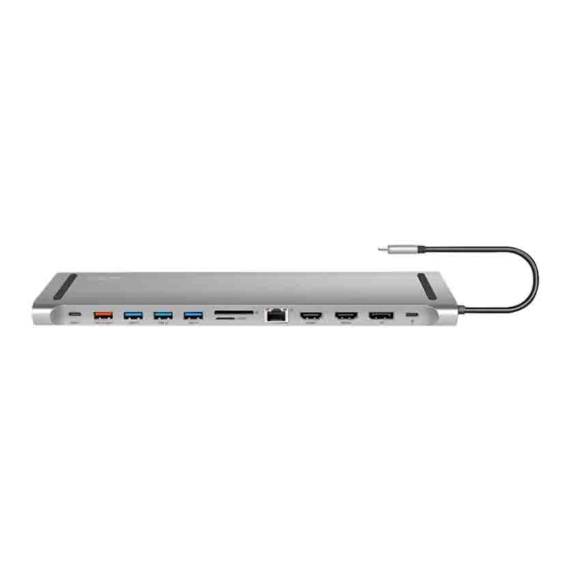 UA0411 USB3.2 DOCKING STATION USB-C 12-PORT, PD SILVER LOGILINK — Buy in Cyprus with Fast Delivery