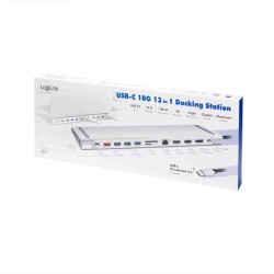 UA0411 USB3.2 DOCKING STATION USB-C 12-PORT, PD SILVER LOGILINK — Buy in Cyprus with Fast Delivery