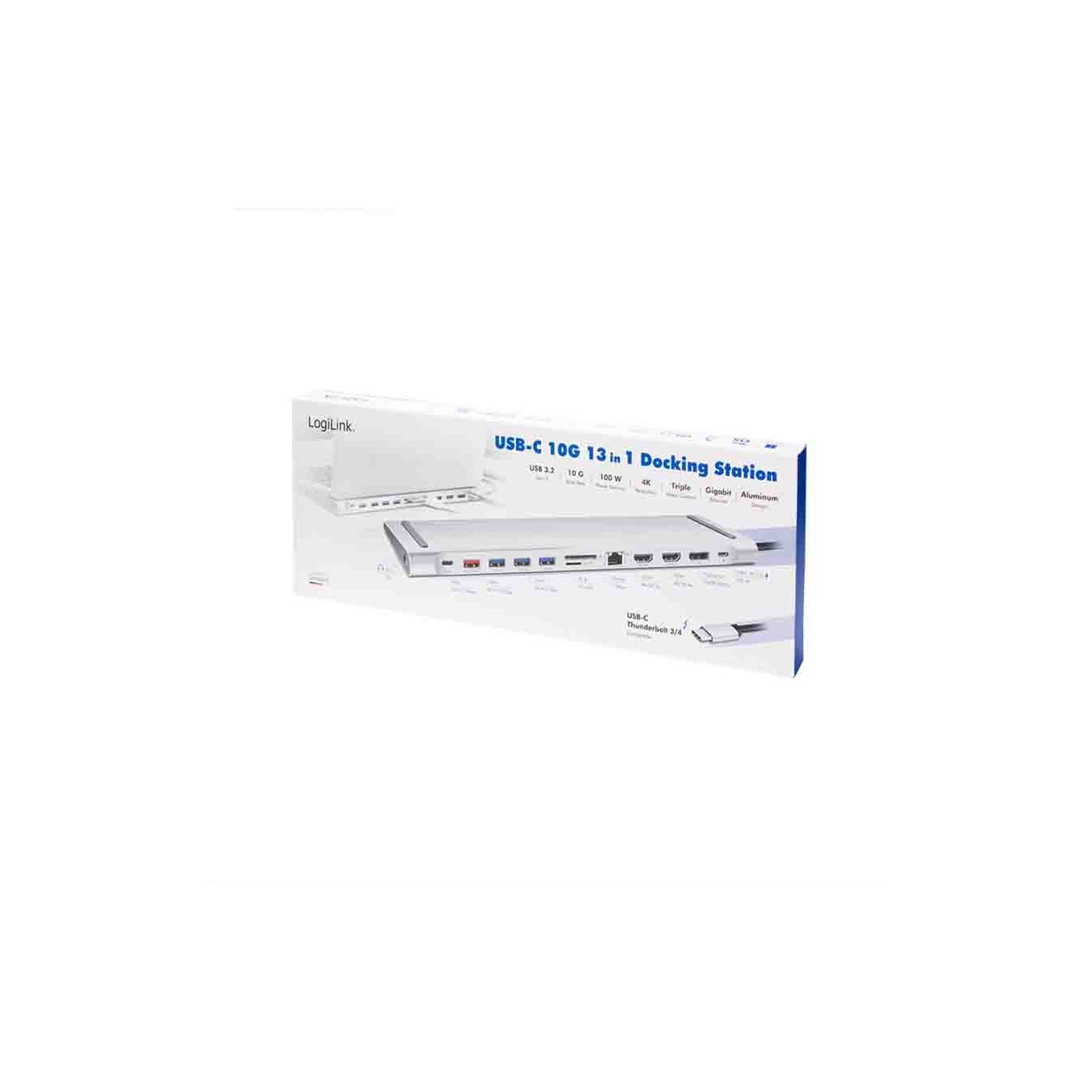 LogiLink UA0411 USB 3.2 Docking Station – 12-Port, 100W PD | Armenius Store