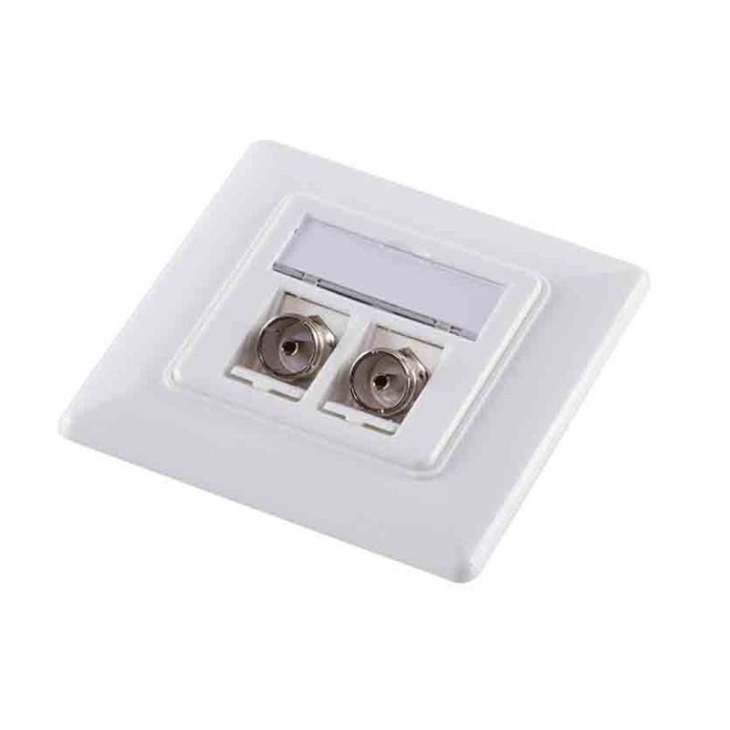 Buy NK0020 TV SAT KEYSTONE COUPLER IEC F TO F-TYPE 75Ohm WHITE LOGILINK in Cyprus, Nicosia, Limassol, Larnaka, Pafos