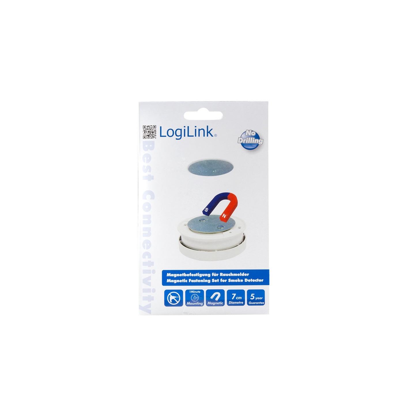 SC0005 SMOKE DETECTOR FASTENING KIT MAGNETIC LOGILINK — Buy in Cyprus with Fast Delivery