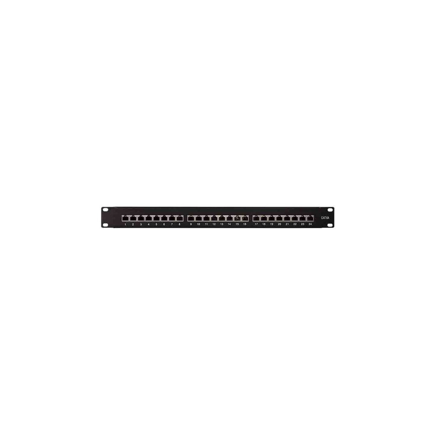 NP0061 CAT6 PATCH PANEL SHIELDED 24-Port 19'MOUNTING BLACK LOGILINK — Buy in Cyprus with Fast Delivery
