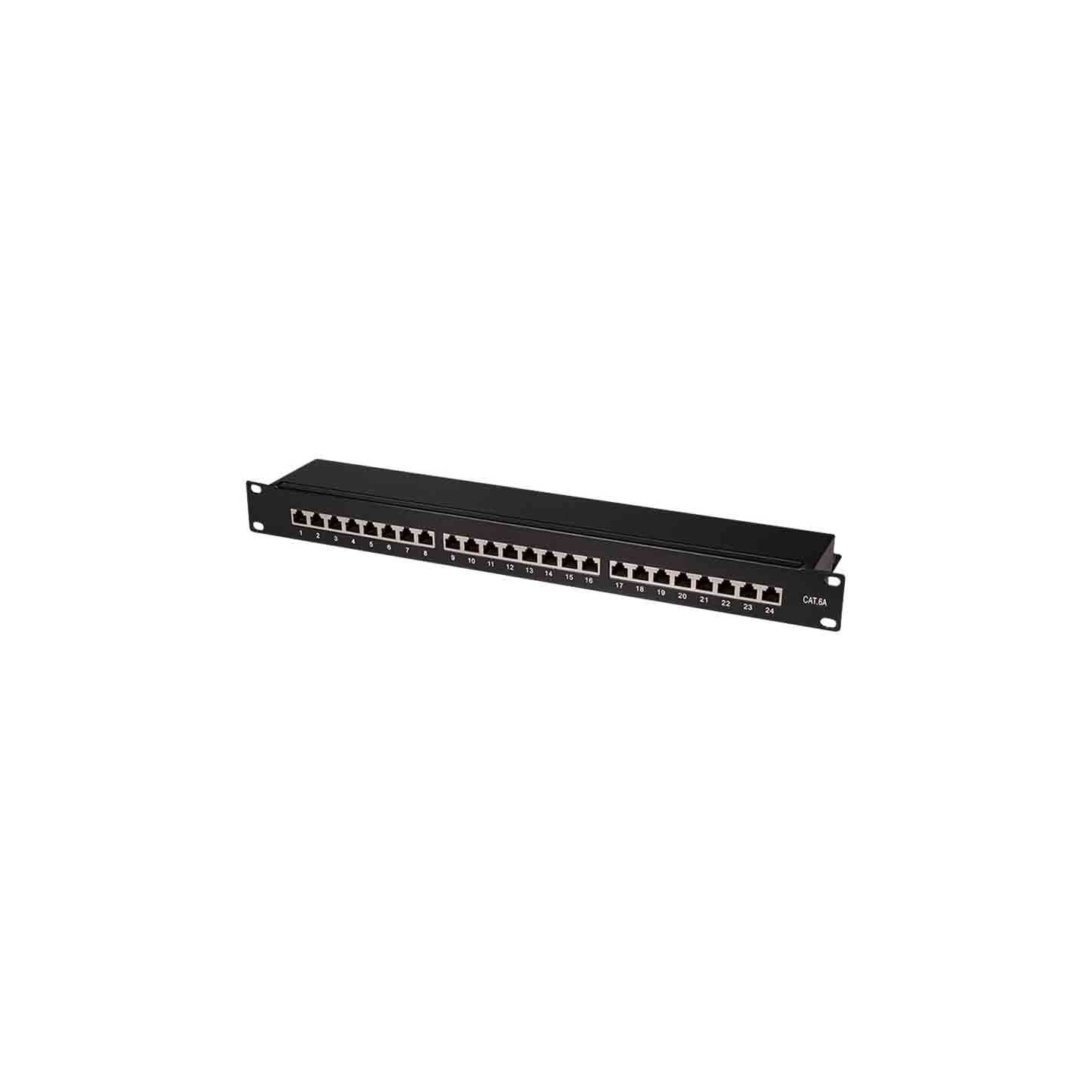 NP0061 CAT6 PATCH PANEL SHIELDED 24-Port 19'MOUNTING BLACK LOGILINK — Buy in Cyprus with Fast Delivery