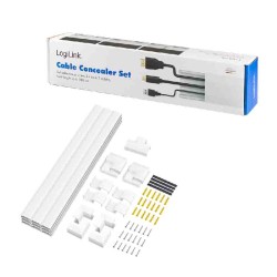 KAB0110 CABLE CHANNEL SET, WALL INSTALLATION, 67pcs, WHITE LOGILINK — Buy in Cyprus with Fast Delivery
