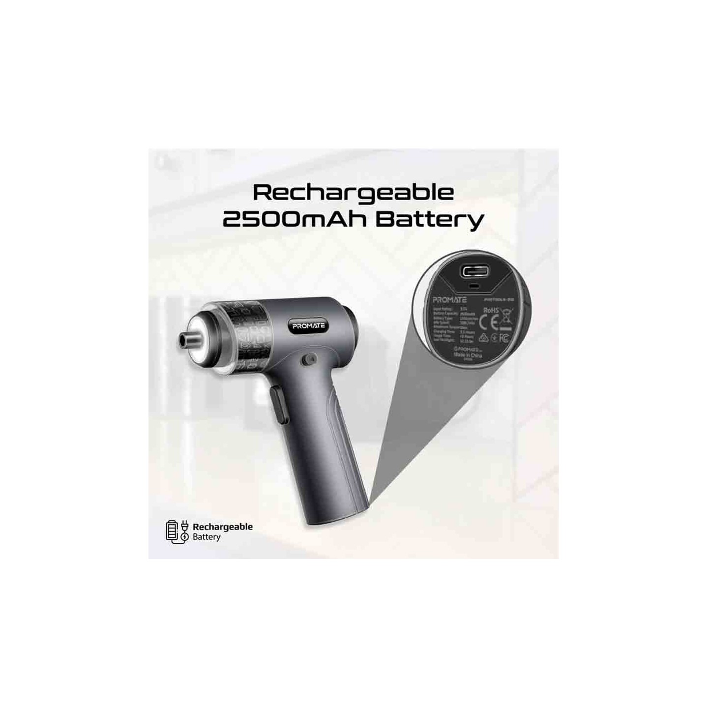 Buy PROTOOLS-31G WIRELESS SCREWDRIVER SET 36PCS LED LIGHT PROMATE in Cyprus, Nicosia, Limassol, Larnaka, Pafos