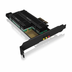 ICY BOX IB-PCI215M2-HSL PCIe to 2x M.2 SSD Adapter w/ Heatsinks — Armenius Store Cyprus