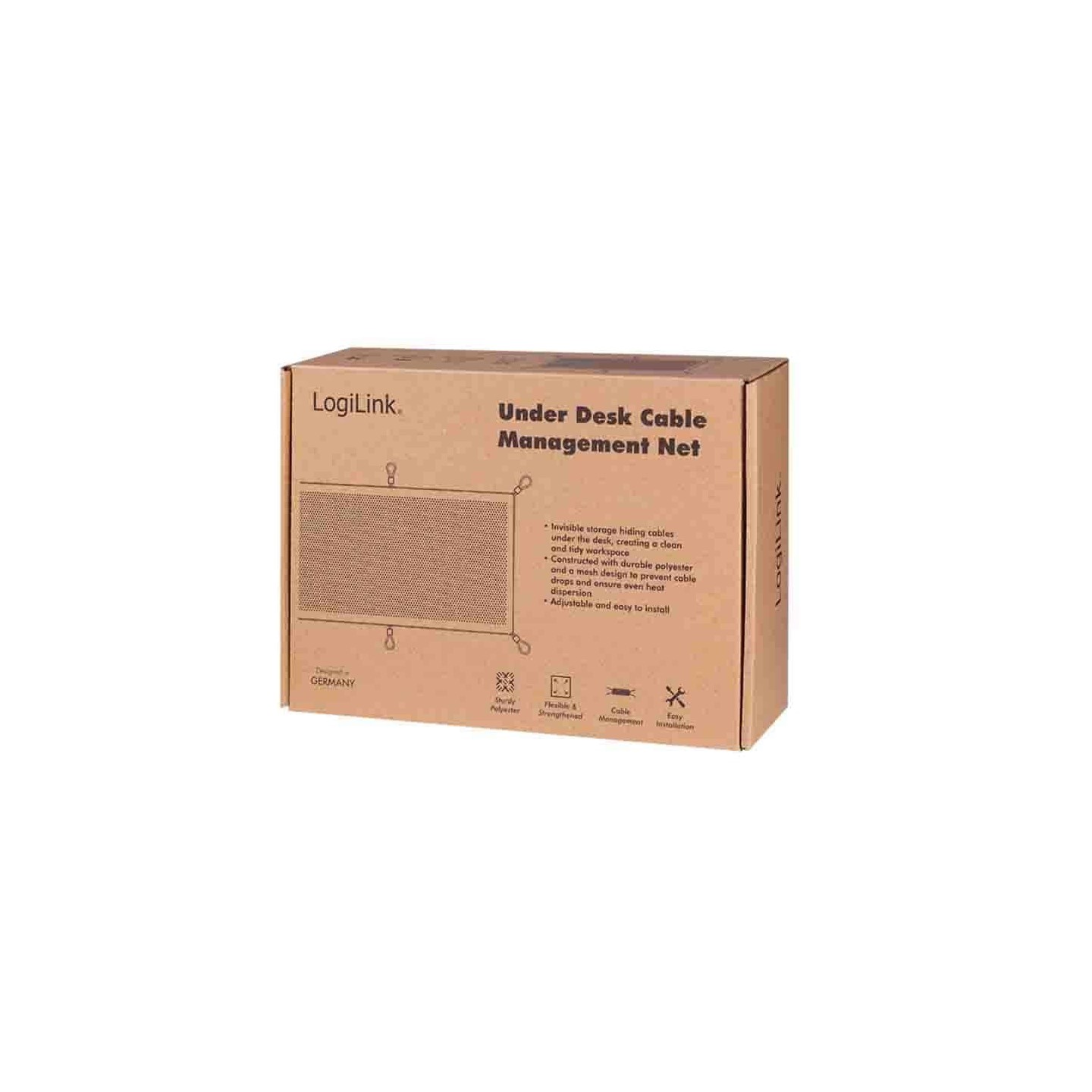 Buy KAB0111 CABLE MANAGEMENT NET, 69x34cm, POLYESTER BLACK, LOGILINK in Cyprus, Nicosia, Limassol, Larnaka, Pafos