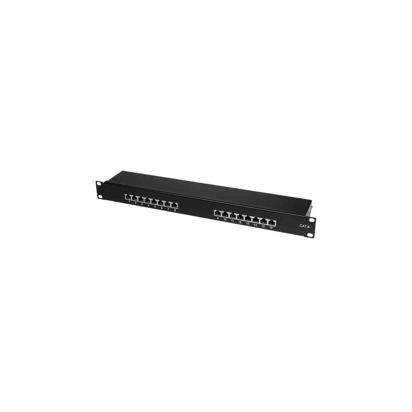 Buy NP0057 CAT.6 PATCH PANEL 16 PORTS SHIELDED, 19 INCH RACK MOUNT, BLACK, LOGILINK in Cyprus, Nicosia, Limassol, Larnaka, Pafos