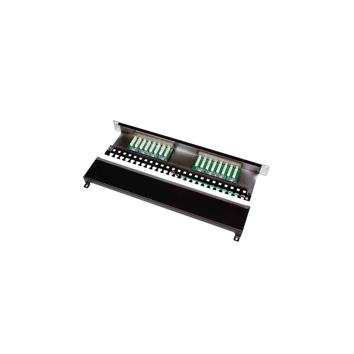 Buy NP0057 CAT.6 PATCH PANEL 16 PORTS SHIELDED, 19 INCH RACK MOUNT, BLACK, LOGILINK in Cyprus, Nicosia, Limassol, Larnaka, Pafos