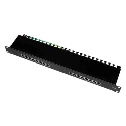 Buy NP0057 CAT.6 PATCH PANEL 16 PORTS SHIELDED, 19 INCH RACK MOUNT, BLACK, LOGILINK in Cyprus, Nicosia, Limassol, Larnaka, Pafos