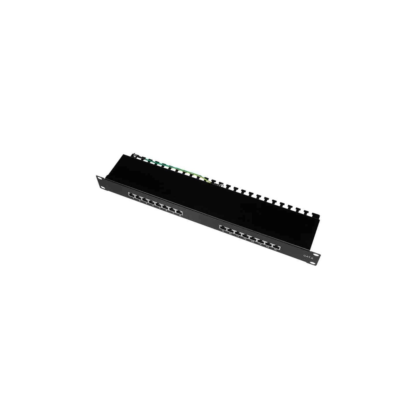 Buy NP0057 CAT.6 PATCH PANEL 16 PORTS SHIELDED, 19 INCH RACK MOUNT, BLACK, LOGILINK in Cyprus, Nicosia, Limassol, Larnaka, Pafos
