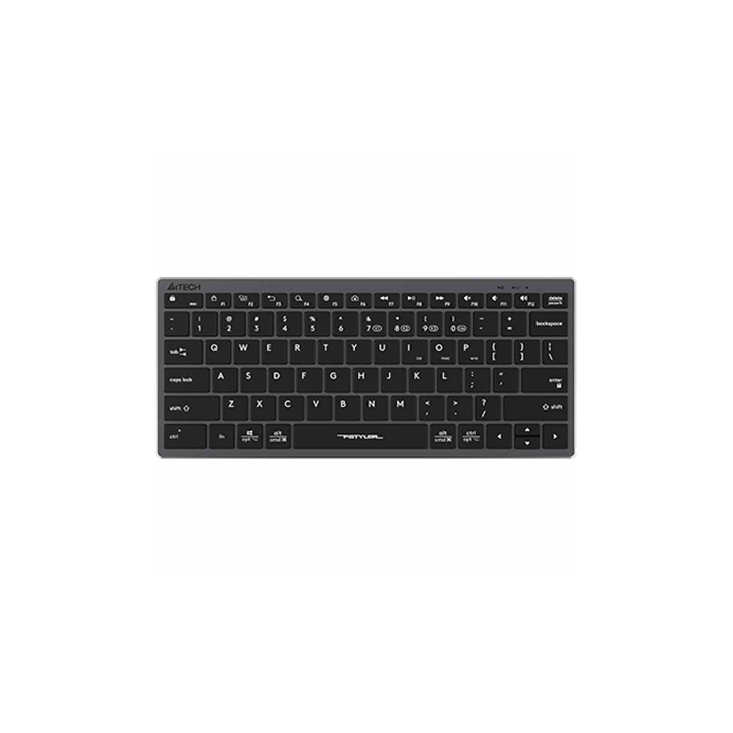 A4Tech FBX51C Fstyler Grey Compact Wireless Keyboard BT/2.4G US+GR — Armenius Store Cyprus