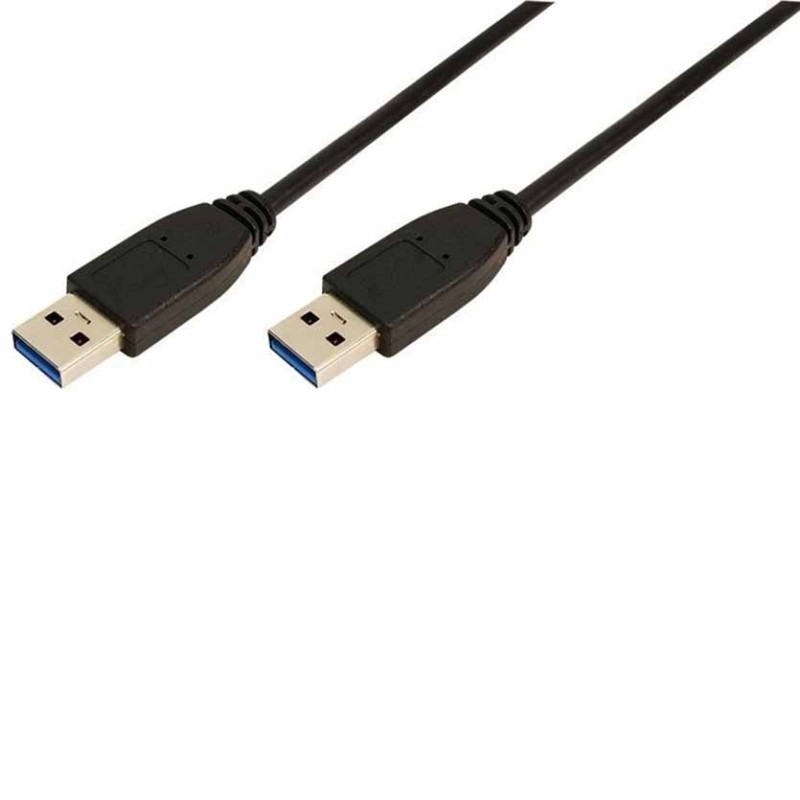 LogiLink CU0038 USB 3.0 1m Cable USB-A to USB-A Black — Armenius Store Cyprus