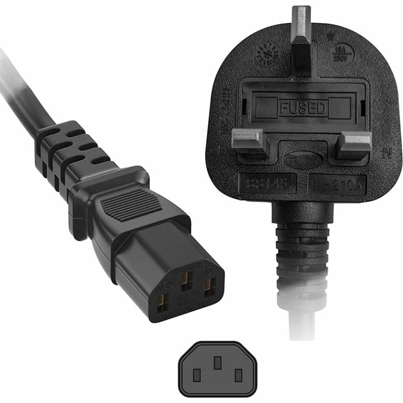 Buy BC-202 POWER CABLE UK POLYBAG 3m GR KABEL in Cyprus, Nicosia, Limassol, Larnaka, Pafos