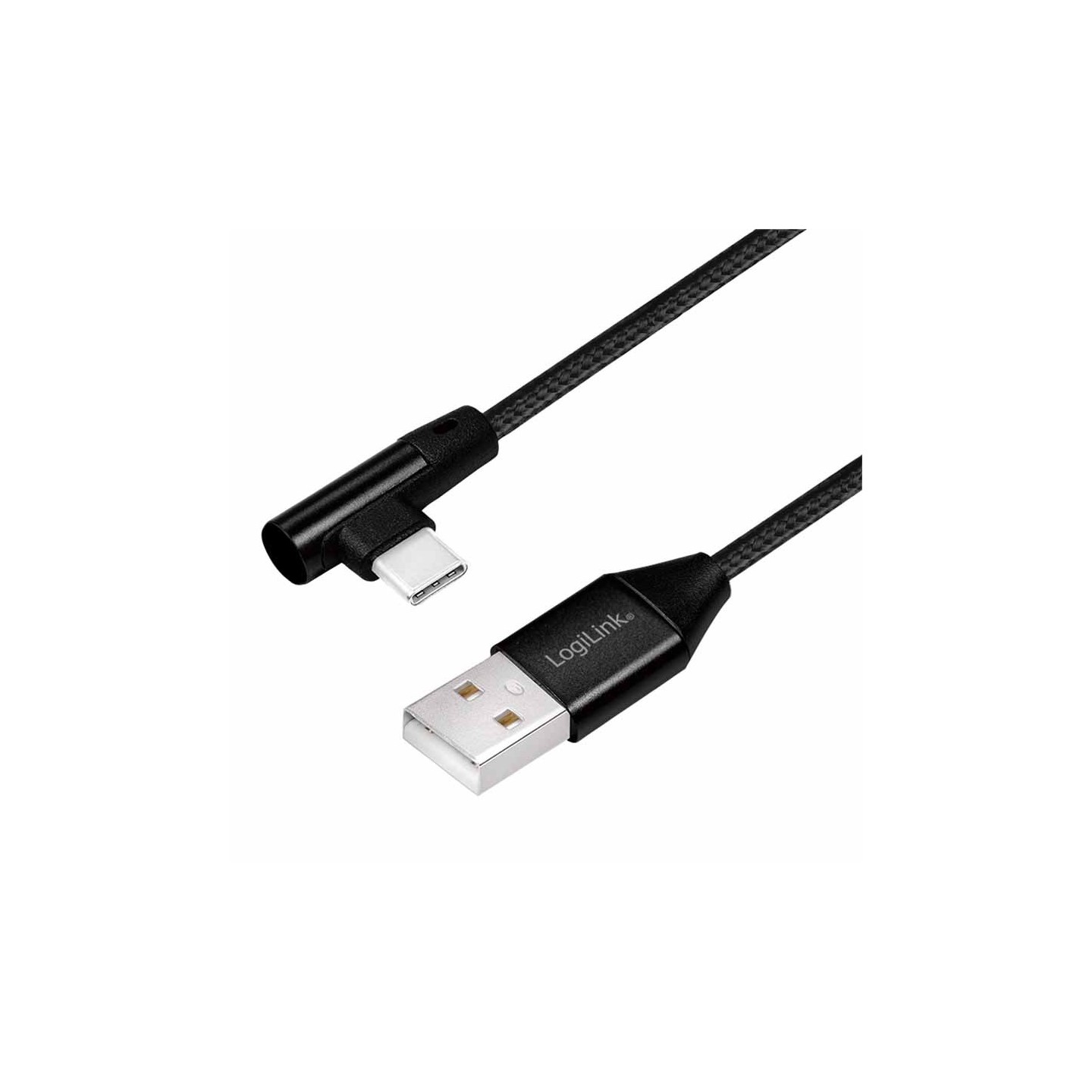 LogiLink CU0138 USB-A to USB-C 90° Angled 1m USB 2.0 Cable (Boxed) — Buy in Cyprus with Fast Delivery