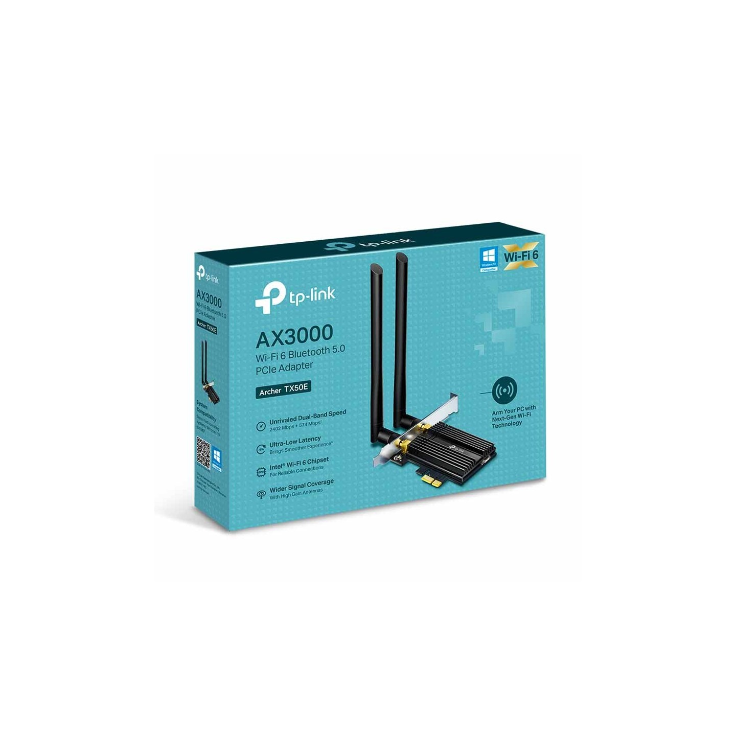 Buy ARCHER TX50E AX3000 WI-FI BLUETOOTH 5.0 PCI EXPRESS ADAPTER TP-LINK in Cyprus, Nicosia, Limassol, Larnaka, Pafos