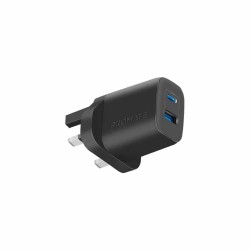 Buy BIPLUG-2.UK-BK CHARGER 17W DUAL PORT HI-SPEED BLACK PROMATE in Cyprus, Nicosia, Limassol, Larnaka, Pafos