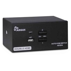 AS-22HA 2port IPC KVM SWITCH HDMI METAL ARGUS — Buy in Cyprus with Fast Delivery