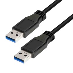 CU0040 3m USB 3.0 CABLE, USB-A M TO USB-A M, BLACK, LOGILINK — Buy in Cyprus with Fast Delivery