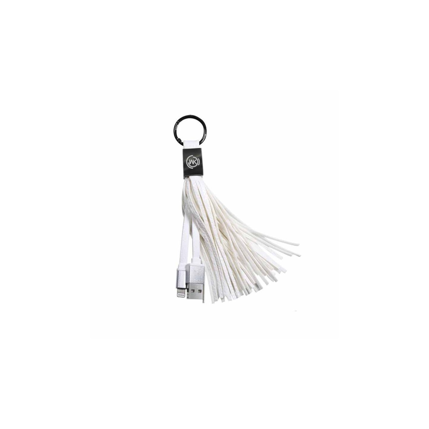 WK WDC-011 Micro White Tassel Ring Micro-USB Charging Cable — Armenius Store Cyprus