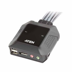 CS22DP 2-PORT USB DISPLAY PORT KVM SWITCH W REMOTE PORT SEL, ATEN — Buy in Cyprus with Fast Delivery