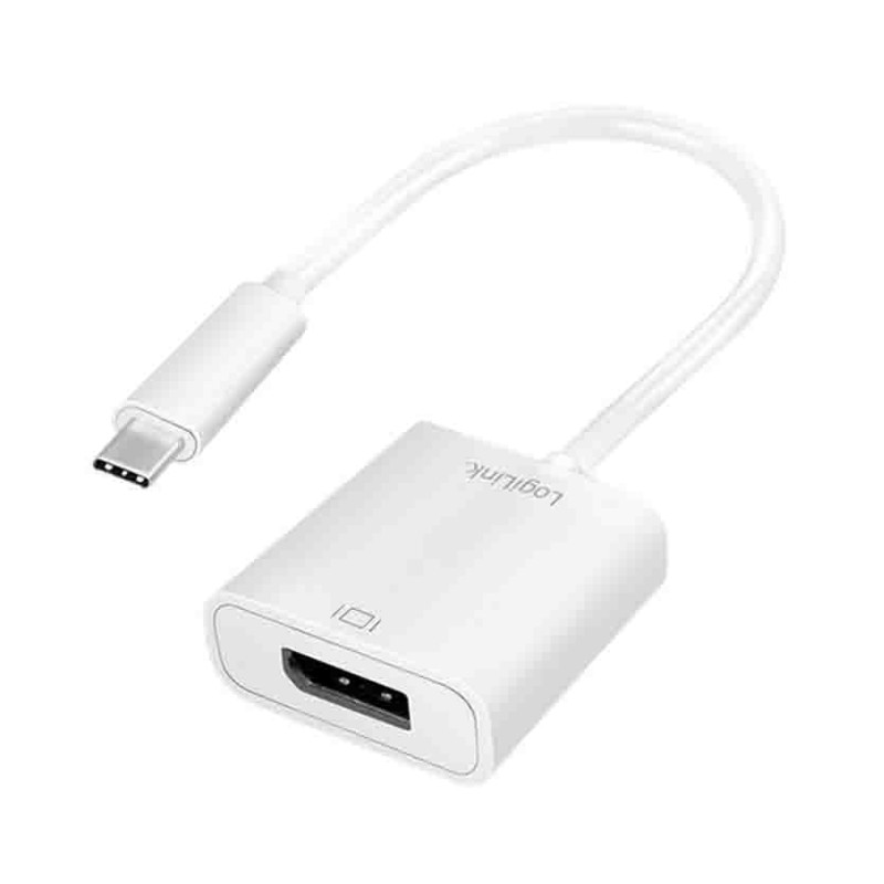 UA0246A - USB TYPE-C ADAPTER, C M TO DP F, 4K 60 HZ, WHITE, 0.15 M LOGILINK — Buy in Cyprus with Fast Delivery