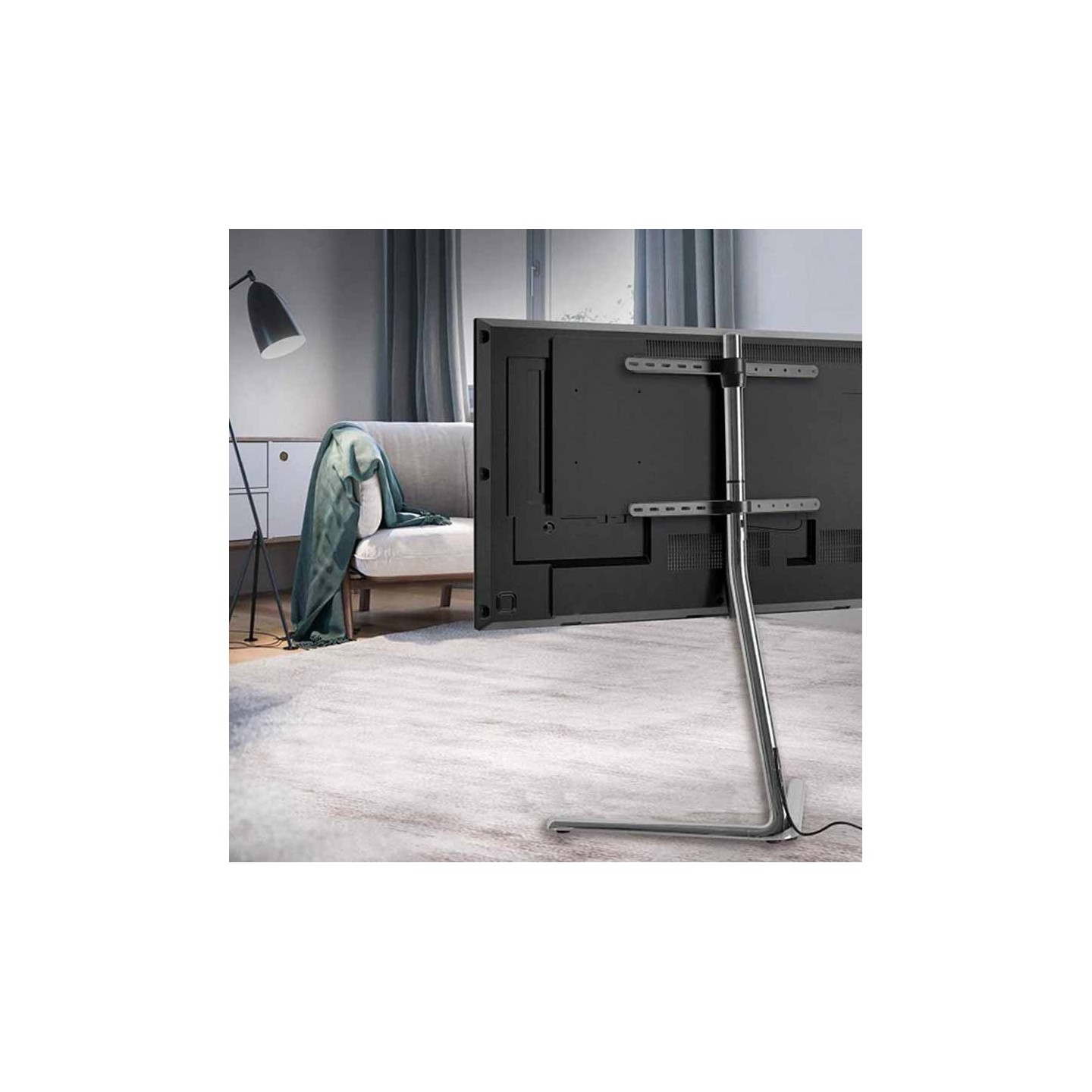 BP0079 FLOOR TV STAND 49-70' 40KG MAX WITH V-BASE LOGILINK — Buy in Cyprus with Fast Delivery