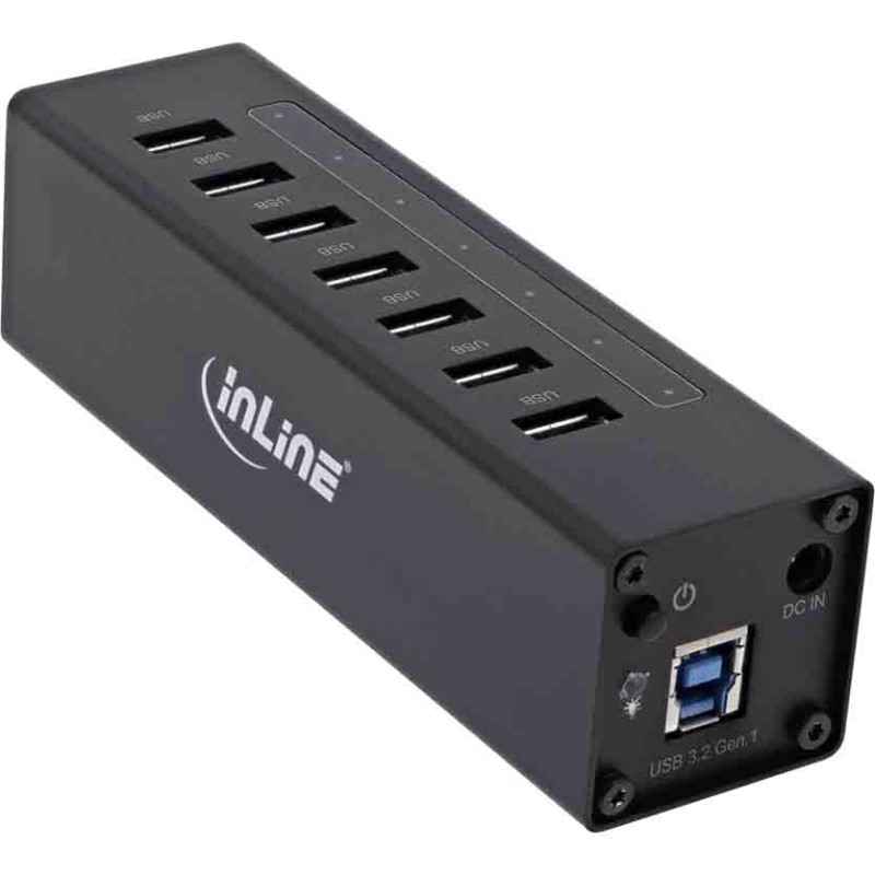 35395B HUB USB3.0 7-PORT ALUMINIUM CASE W 2.5A PSU BLACK INLINE — Buy in Cyprus with Fast Delivery