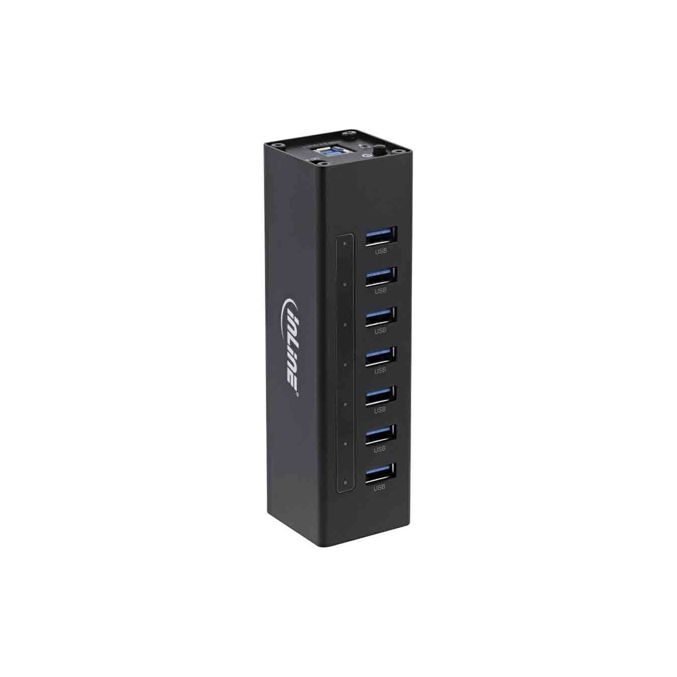 Inline 35395B USB 3.2 7-Port Aluminum Hub – 5Gbps, 2.5A PSU | Armenius Store