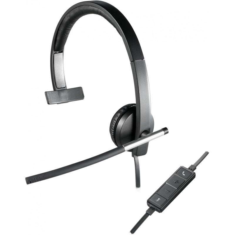 Buy Logitech H650e - Mono On-Ear USB Headset - Black/Silver, Wired (USB-A) in Cyprus, Nicosia, Limassol, Larnaka, Pafos