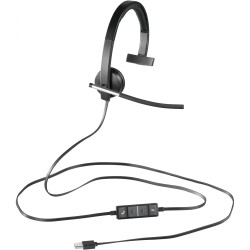 Buy Logitech H650e - Mono On-Ear USB Headset - Black/Silver, Wired (USB-A) in Cyprus, Nicosia, Limassol, Larnaka, Pafos