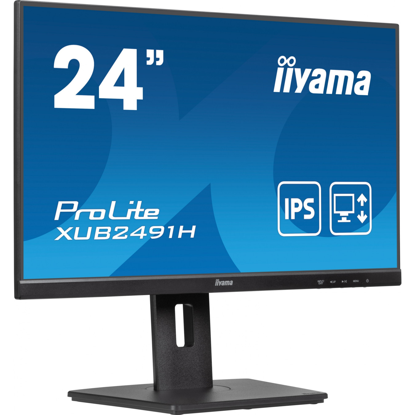 iiyama ProLite XUB2491H - 23.8\" IPS 100Hz Full HD 0.5ms - Black, 150mm Height-Adjustable Stand
