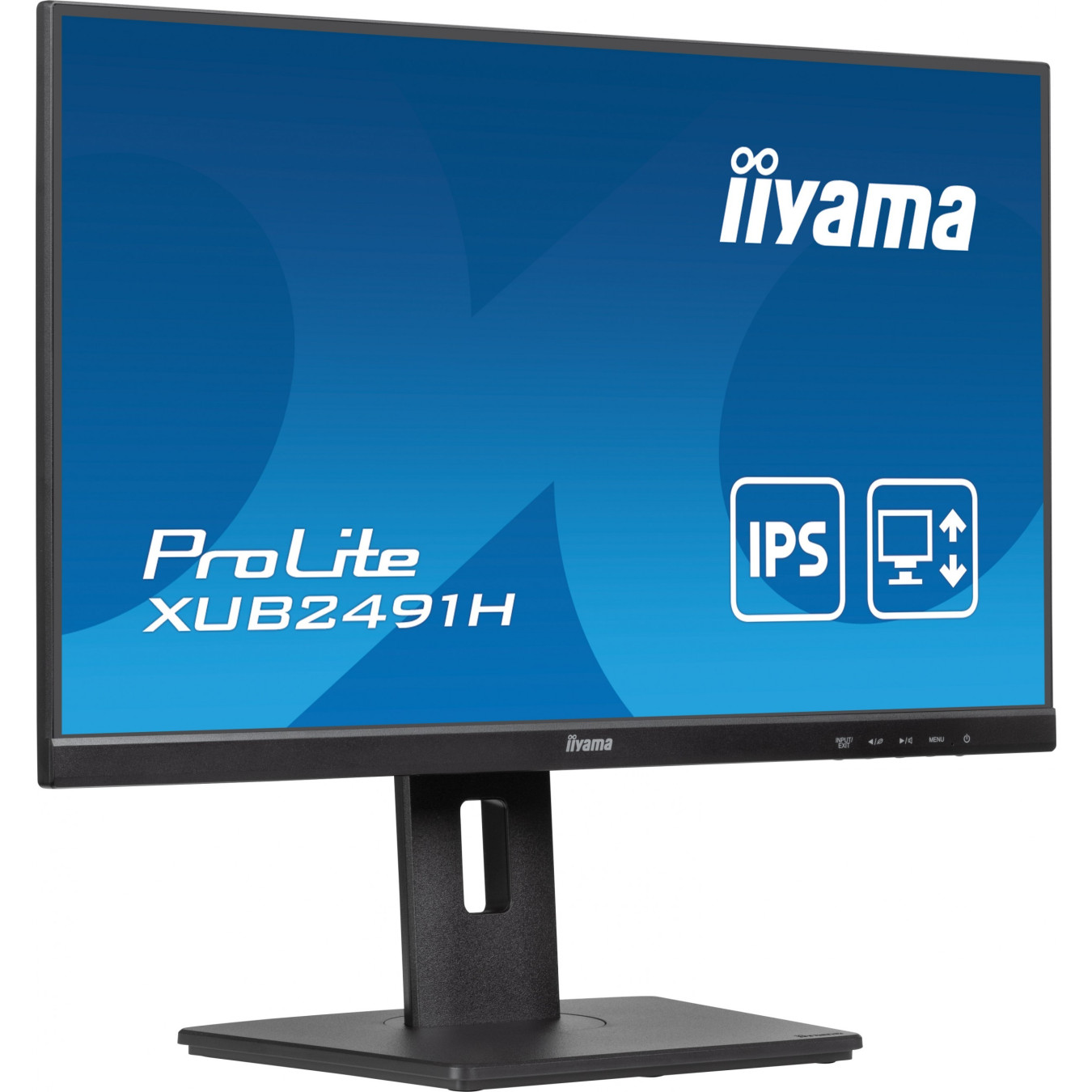 iiyama ProLite XUB2491H - 23.8\" IPS 100Hz Full HD 0.5ms - Black, 150mm Height-Adjustable Stand