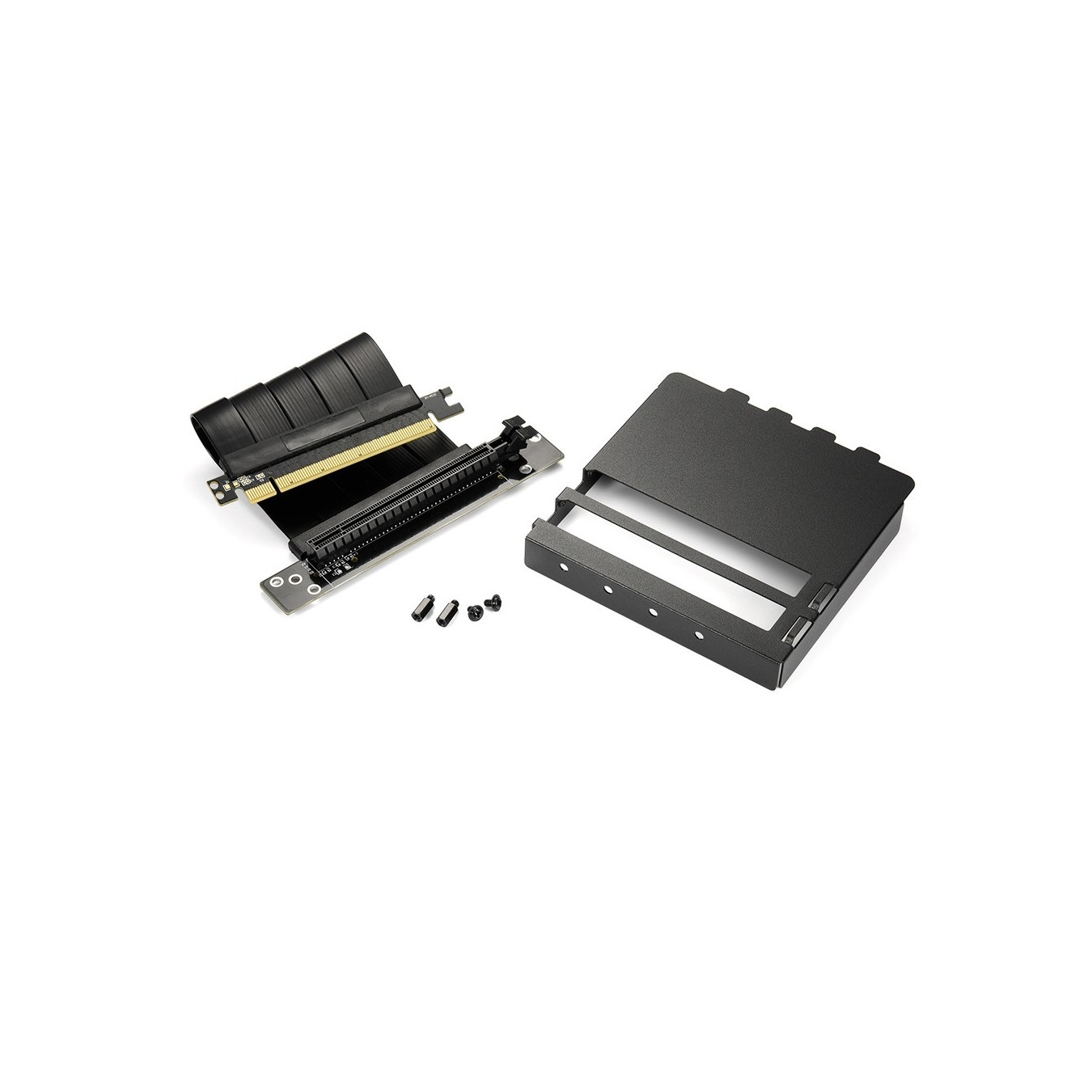 Sharkoon Compact VGCK - Riser Card GPU Holder - Black Metal, PCIe 3.0, 11.5 cm Riser Cable — Buy in Cyprus with Fast Delivery