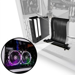 Buy Sharkoon Compact VGCK - Riser Card GPU Holder - Black Metal, PCIe 3.0, 11.5 ... in Cyprus, Nicosia, Limassol, Larnaka, Pafos