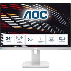 Buy AOC 24P1/GR 23.8in Full HD IPS Monitor - HDMI/DP/DVI, USB 3.2 Hub, Grey, VES... in Cyprus, Nicosia, Limassol, Larnaka, Pafos