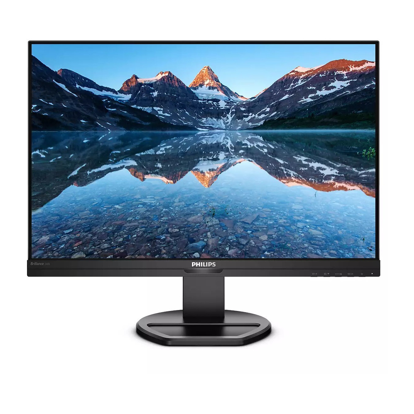 Philips B Line 240B9/00 24.1-inch WUXGA IPS Monitor - 1920x1200, 16:10, 4ms, 75Hz, HDMI/DP/DVI/VGA, Speakers, Black