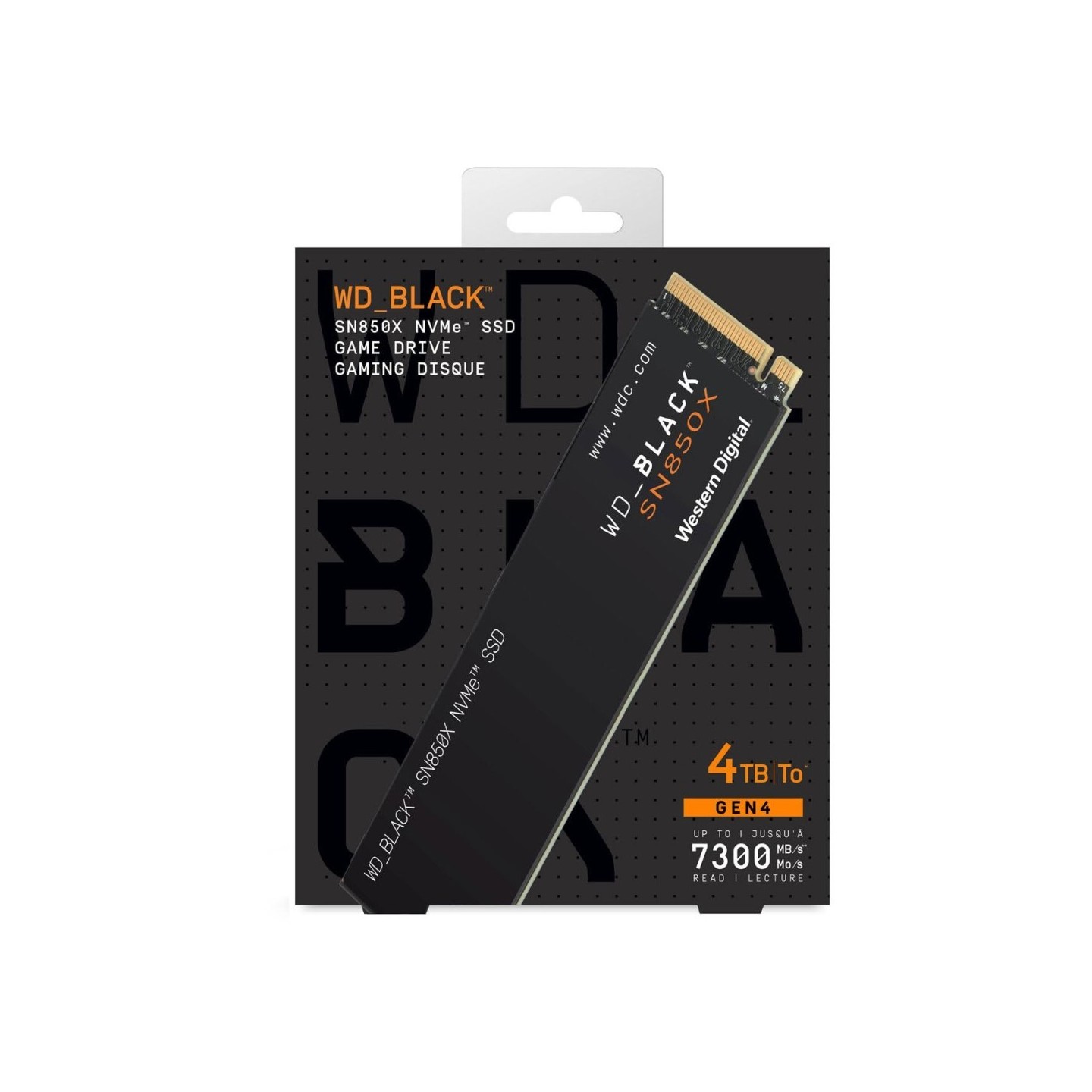 Western Digital Black SN850X 4TB M.2 NVMe SSD - PCIe 4.0 x4 7300 MB/s - WDS400T2X0E (Boxed) — Buy in Cyprus with Fast Delivery